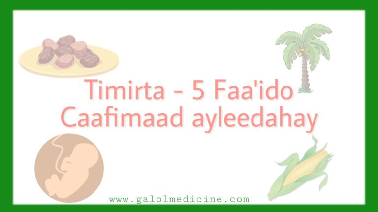 Read more about the article Timirta – 5 Faa’ido Caafimaad ayleedahay