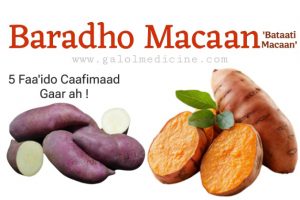 Read more about the article Baradho (Bataati) Macaan – 5 Faa´ido Cajiib ah!
